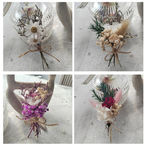 ช่อดอกไม้แห้ง กุหลาบ ดอกยิปโซฟิลลา กล่องของขวัญ ชุดวัสดุ DIY อุปกรณ์ประกอบฉากถ่ายภาพ สำหรับงานแต่งงาน วันเกิด - Product Image 4