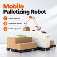 Robot de palettisation mobile collaboratif flexible pour sacs et cartons, directement de l'usine, pour les centres logistiques intelligents