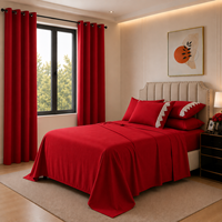 Ensemble de draps et rideaux unis en dentelle, 5 pièces, très demandé pour la maison