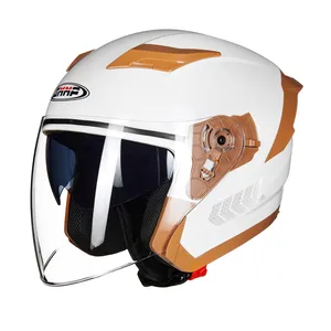 European style DOT safety half face helmet flip up motorcycle helmets open face