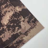 Tissu Tactique Personnalisé en Nylon/Coton Ripstop Camouflage Imprimé pour Vêtements et Sacs, Résistant au Rétrécissement et à l'Abrasion