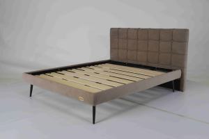 <span class=keywords><strong>Cama</strong></span> Moderna, Cómoda y Duradera, con Tapizado de Chenilla, Altura Ajustable, Base de Almacenamiento, Cabecera de Madera, Resorte Vertical Lineal - Product Image 5