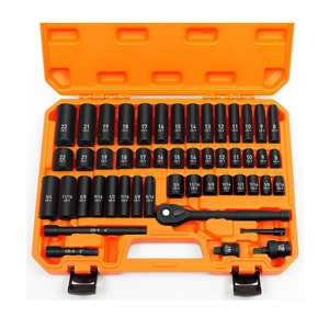 Bnya 3/8 "ổ đĩa tác động ổ cắm thiết lập 50 mảnh tiêu chuẩn inch và số liệu kích thước, CR-V Ratchet cờ lê, hộ gia đình dụng cụ cầm tay - Product Image 1