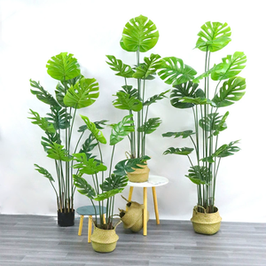 Arbre de plantes artificielles de décoration de maison moderne avec des plantes d'aménagement paysager de jardin en pot en plastique - Product Image 5