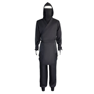 Costume noir <span class=keywords><strong>de</strong></span> guerrier Ninja pour hommes femmes Costume <span class=keywords><strong>de</strong></span> Performance pour Halloween <span class=keywords><strong>nuit</strong></span> équitation Arts martiaux voleur Bandit Bandit ensembles - Product Image 1