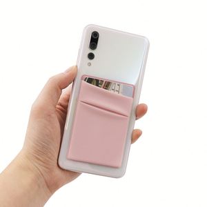 Cartera Adhesiva Multiusos de Licra para Teléfono, con Espacio para Tarjetas de Crédito, Efectivo y Auriculares, Regalos Electrónicos Promocionales para Empresas - Product Image 4