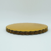 Premium Wasserdichtes Lebensmittelechtes Kuchenbrett mit Gold- und Silberwellpappe und Logo
