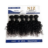 Lot de 6 paquets de cheveux naturels bruts, lisses, ondulés, bouclés, pas chers, pour la vente en gros aux fournisseurs de cheveux
