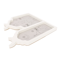 K&B Moderne Duurzame MDF Decoratieve Schaal voor Eid Al-Fitr Feest Fruitplateau Te Koop