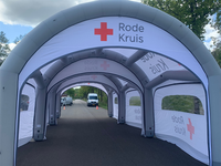 Tente tunnel gonflable CATC pour événements médicaux, ignifuge, installation facile, structure stable, respirante, publicitaire 3m*3m