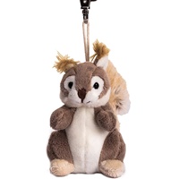 Porte-clés peluche Animal en forme d'écureuil, petite, personnalisée, en peluche, tendance, pendentif pour sac à main, mignon