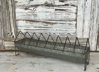 Farm Market 16 "& 24" Abreuvoir galvanisé pour l'élevage/agriculture Mangeoire pour poulet au sol urbain