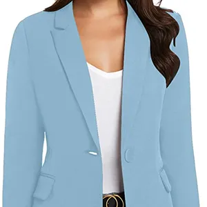 Women's Suit Long Sleeve Formal Notch Lapel Button Down Blazer