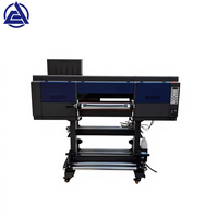 Impresora UV DTF de rollo de 60 cm con 3 cabezales de impresión I1600 I3200, impresora de pegatinas de película de transferencia UV de buen rendimiento con efecto de textura 3D