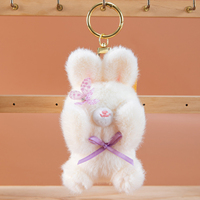 Gantungan Kunci Boneka Plush Lucu Berkualitas Tinggi Super Lembut dengan Bentuk 3D dan Bahan Ramah Kulit Grosir Pabrik