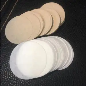 Customized Round Shape Coffee Filter Paper For 2-4 Persons 100pcs Virgin Wood Pulp Aeropress Filter Papers