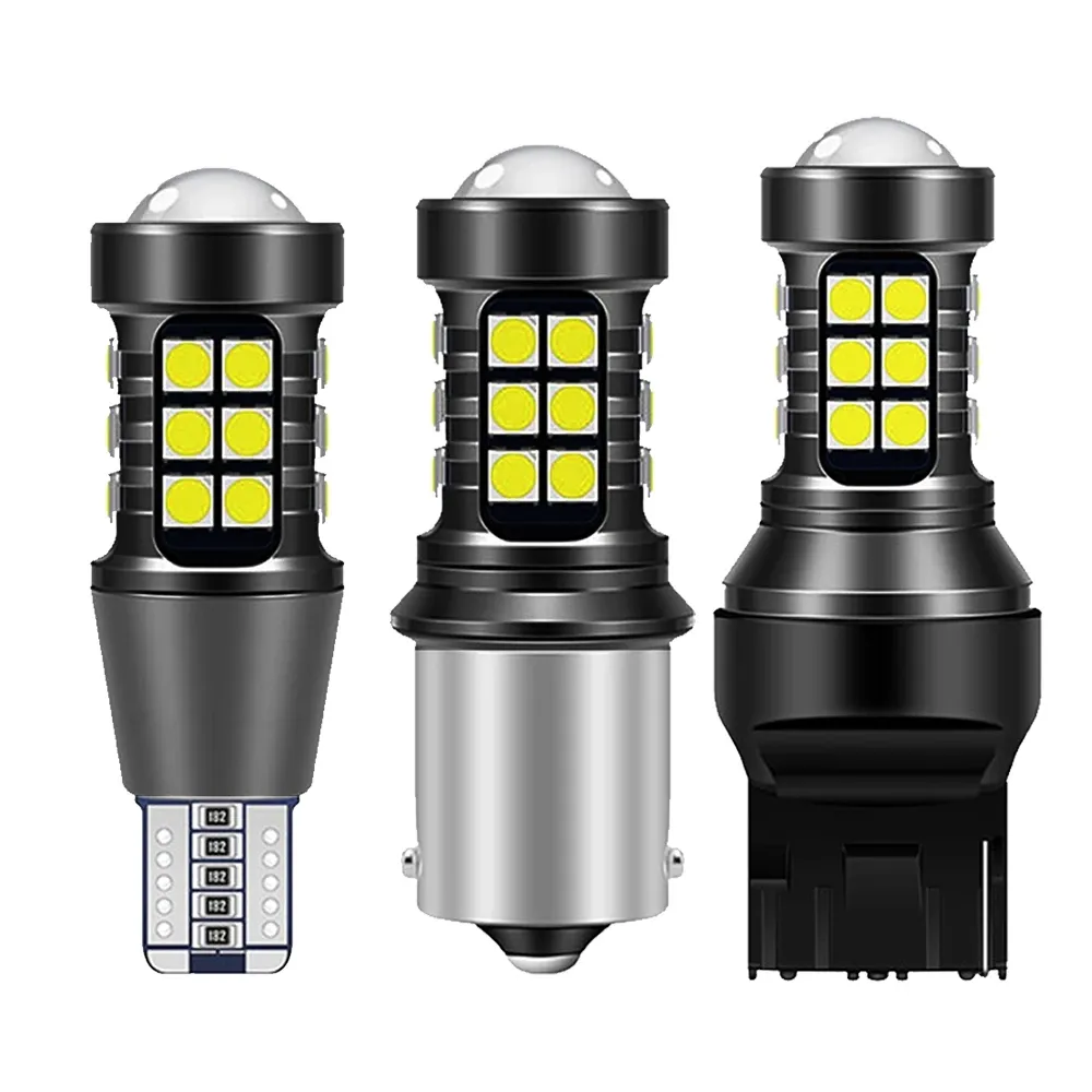 KEEN 12-24V LED T15 Light Bulb T20 T25 1156 1157 3030 27SMD 7440 7443 Canbus Auto Reverse Lights Turning Brake Tail Lamp