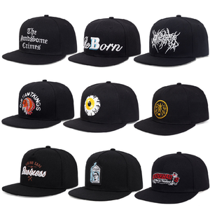 Gorra Plana de Estilo Hip Hop para Hombre, Serie Negra, Estilo Urbano, Protección Solar, Varios Estilos Modernos, Fácil de Combinar - Product Image 1