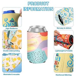 Custom Logo Stubby Holder Insulated Neoprene Beer Cozy with Silk Screen Printing for Eco-Friendly Parties - Product Image 2