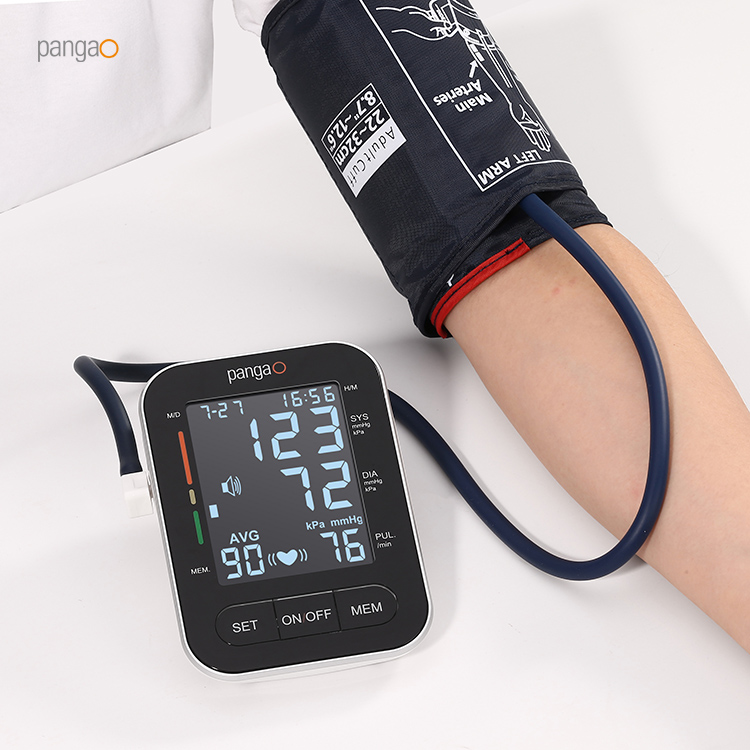 Genauigkeit medizinischer Tensometer Oberarm automatisches digitales BP-Gerät Apparatur elektronischer Sphygmomanometer Blutdruckmesser