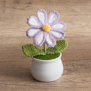 Ornements de décoration pour la maison et la voiture, faits main au crochet, populaires, en fil de laine, fleurs artificielles tricotées, type Gesang. - Product Image 6