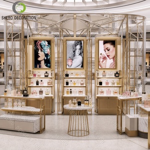 ออกแบบร้านขายน้ำหอม ตู้โชว์น้ำหอมเรียบง่ายและสง่างามสำหรับร้านน้ำหอม - Product Image 1