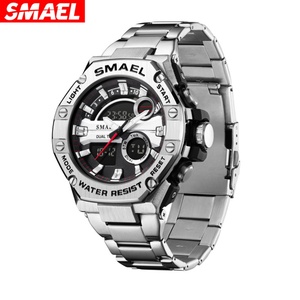 Montre-bracelet numérique pour homme SMAEL 8090 à double fuseau horaire, best-seller, marque OEM, personnalisez votre propre montre - Product Image 3