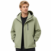 Blouson Bomber Imperméable à Capuche pour Homme, Doublure Polaire Hiver, Vêtement de Travail d'Extérieur, Fermeture Éclair Avant, Logo Personnalisé, Vente en Gros OEM
