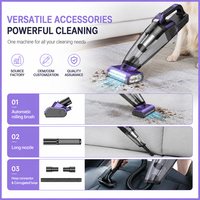 Aspirateur à poils d'animaux sans fil, brosse rotative motorisée, aspirateur à main pour tapis, canapé, siège de voiture
