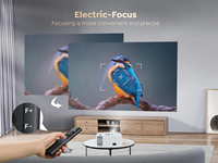 Tripsky-Proyector T5 pour l'extérieur, appareil portable avec LCD, LED, 4K, 300 lumens ANSI, Android, intelligent