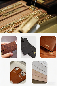 Juego de sellos de letras y números móviles de cuero con ranura en T, logotipo personalizado, inicial en molde de latón, materiales de impresión para máquina de estampado en caliente - Product Image 5