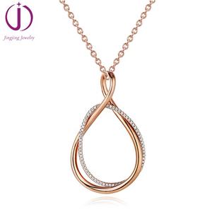 Ciondoli regalo di lusso in oro 18 carati di moda in argento sterling 925 cina produttore di gioielli personalizzati collana ebrea per la festa della mamma - Product Image 3