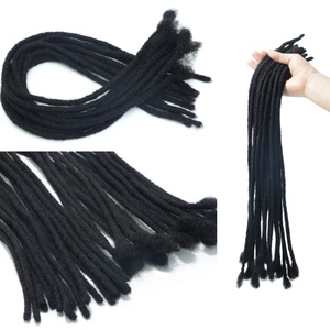 Estensioni Dreadlock in <span class=keywords><strong>Capelli</strong></span> Umani <span class=keywords><strong>per</strong></span> <span class=keywords><strong>Uomo</strong></span>/Donna, 6-20 Pollici, Nero Naturale - Product Image 2