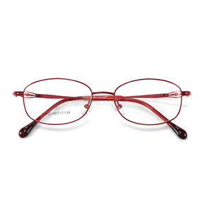 Gafas de vista CaiBi para mujer, montura ovalada completa, 49-17-138, lentes de resina ligera, origen Danyang - Product Image 1