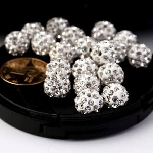 6mm 8mm 10mm 12mm Full Rhinestone Ball Colorful Clay DIY <b>Spacer</b> Bead Accessory for Bracelet Through-Hole Jewelry Making Toys - Product Image 5