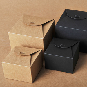 Cajas de Regalo de Papel Kraft Personalizadas al por Mayor, con Estampado para Decoraciones de Bodas, Fiestas y Cumpleaños - Product Image 4