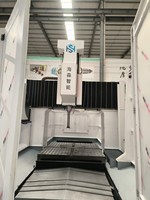 HAISEN10042/12040/16042 Machine de fraisage CNC à portique robuste et automatique, grande taille, 220V BT50