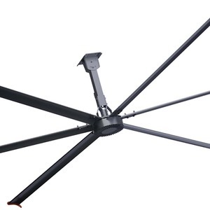 PMSM HVLS Industrial Ceiling Fan 10FT-24FT Aluminum Magnesium Alloy Blades 220V/380V Ventilation Fan for Dairy <b>Cows</b> - Product Image 1