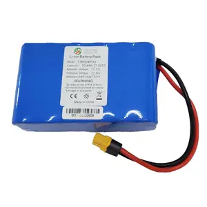 11 سنوات مصنع قدرة عالية بطارية قابلة للشحن حزمة 18650 3S4P 11.1V 10000mAh بطاريات ليثيوم أيون