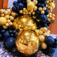Boule de Noël gonflable en or décoration flottante de piscine extérieure ballon boule à miroir sphère géante pour la fête