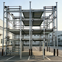Système de stationnement de voitures à circulation multi-niveaux Tabitha, capacité de charge de 2000 kg, garantie de 5 ans, origine Shandong, fournisseur d'or PDX