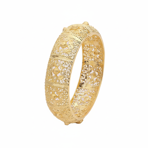 Wholesale Fashion 14K 18K 24K <b>Gold</b> Plated Traditional Kada Bangles Brass <b>Gold</b> Filled Jewelry <b>for</b> <b>Weddings</b> and Orthodoxy - Product Image 1