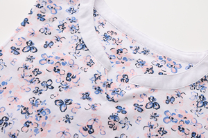 Abito da notte floreale da donna traspirante senza maniche assorbente sudore abito estivo con scollo a V abito lungo - Product Image 5