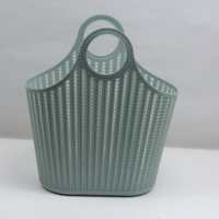 Panier de courses en PP avec poignées, sac de rangement, taille moyenne, emballage en boîte, marque MT G6140, panier à fruits écologique