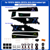 Éclairage d'ambiance pour voiture Innova 110 cm, 64 couleurs LED, éclairage d'ambiance intérieur pour Toyota Innova Crysta 2016-2022