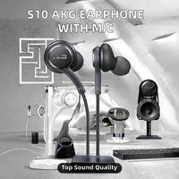 Casque filaire intra-auriculaire stéréo de haute qualité 3,5 mm IPX-7 étanche en matériau PC S10 pour téléphone portable avec microphone mains libres pour