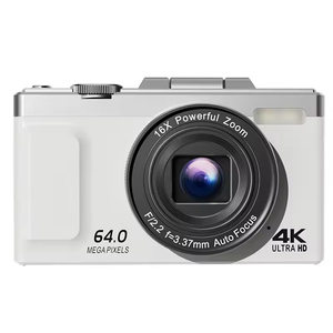 กล้องดิจิตอลมิเรอร์เลส 4K รุ่นใหม่ สไตล์เรโทร สำหรับนักเรียน ถ่ายเซลฟี่และบันทึกวิดีโอในชีวิตประจำวัน หน้าจอพลิกได้สำหรับเซลฟี่ที่บ้าน - Product Image 3