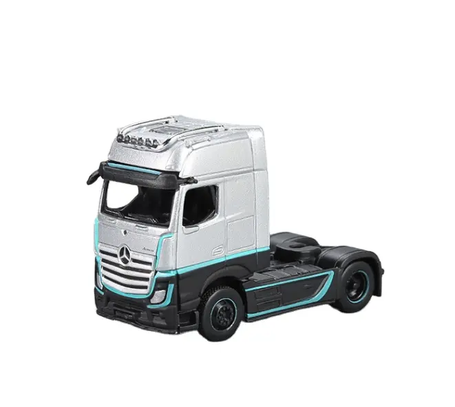 Maisto 1: 64 Model kendaraan pengangkut logam paduan 1851 MP4 Gigaspcae Benz traktor kontainer truk Trailer