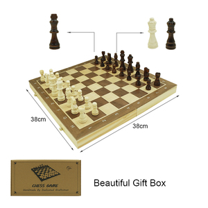 Set di <span class=keywords><strong>scacchi</strong></span> magnetici in legno da 15 ''scacchiera pieghevole pezzi di <span class=keywords><strong>scacchi</strong></span> slot di stoccaggio Set di <span class=keywords><strong>scacchi</strong></span> <span class=keywords><strong>per</strong></span> <span class=keywords><strong>principianti</strong></span> bambini adulti - Product Image 5