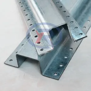 Poste de línea de poste de valla de metal galvanizado de alta calidad poste en U con agujeros perforados